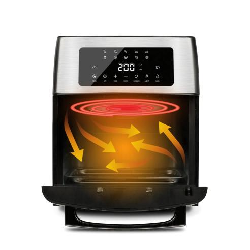 G3Ferrari - Friggitrice ad Aria Multifunzione 15 Litri con Forno e Girarrosto G10182