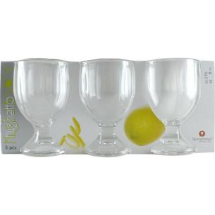 Borgonovo - Set 3 bicchieri vino mughetto in vetro 175 ml 2