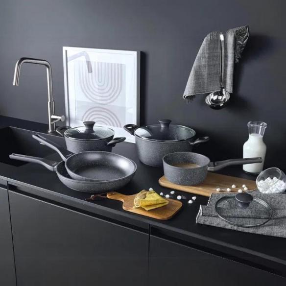 Tognana - Batteria di pentole 12 pezzi Phaetra Style in alluminio forgiato – Induzione –