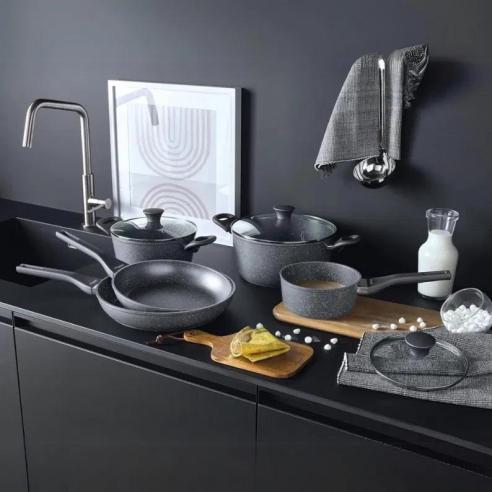 Tognana - Batteria di pentole 12 pezzi Phaetra Style in alluminio forgiato – Induzione –