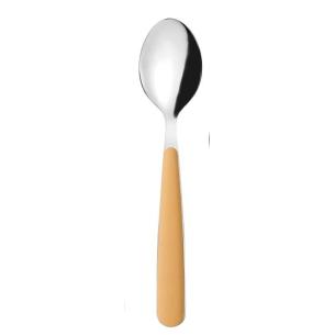 Cucchiaio acciaio inox Guzzini manico giallo senape 2