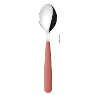 Cucchiaio acciaio inox Guzzini manico terra cotta