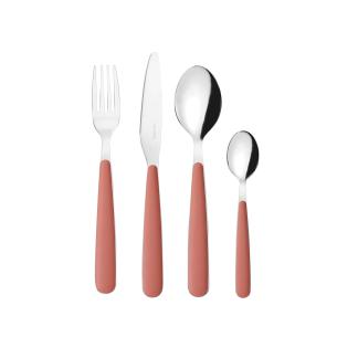 Cucchiaio acciaio inox Guzzini manico terra cotta 2