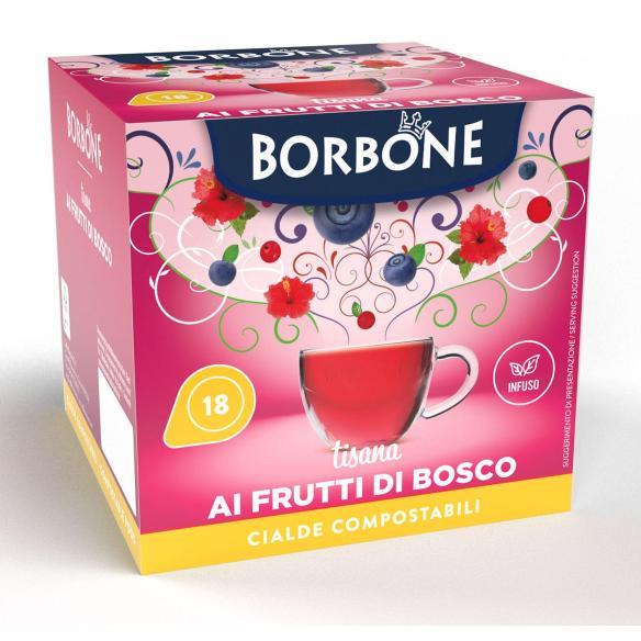 Caffè Borbone Tisana Frutti di Bosco | 18 Cialde ESE Compostabili