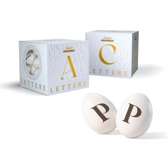Confetti Maxtris Lettera P - Ciocomandorla 200g - Senza Glutine