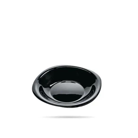 Luminarc Carine Noir Deep Soup Plate - Black Tempered Glass - 21 cm
