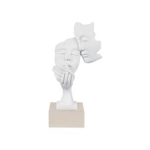 Bongelli Scultura Face Coppia con Base Nocciola H20 cm ME2074N | Sa...