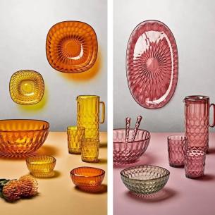 Guzzini Set 6 Bicchieri Bassi Vanity Multicolore in Cristallo Acrilico Bio-based 2