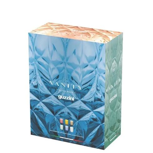 Guzzini Set 6 Bicchieri Bassi Vanity Multicolore in Cristallo Acrilico Bio-based