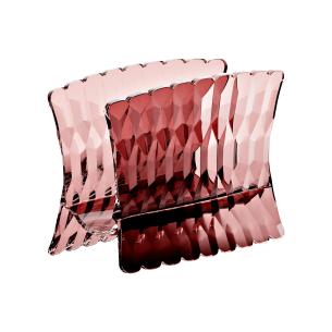 Guzzini Portatovaglioli Verticale Vanity Mauve in Cristallo Acrilico Bio-based