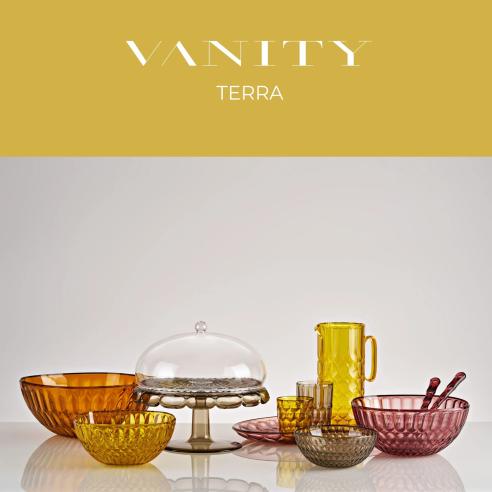 Caraffa con Coperchio VANITY Guzzini in Cristallo Acrilico Bio-based Giallo Zafferano