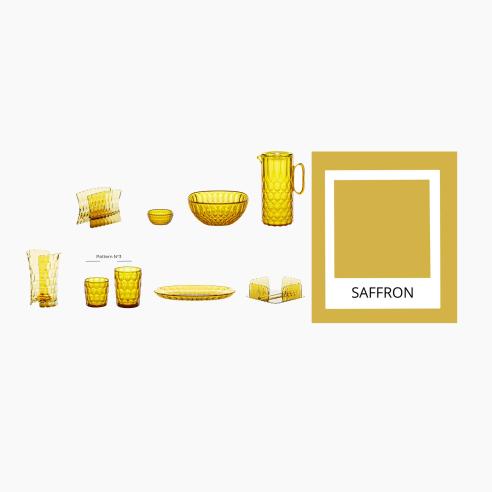 Caraffa con Coperchio VANITY Guzzini in Cristallo Acrilico Bio-based Giallo Zafferano