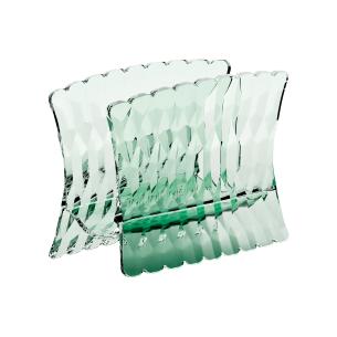 Guzzini Vanity Portatovaglioli Verticale  in cristallo acrilico bio-based Verde Mtcha