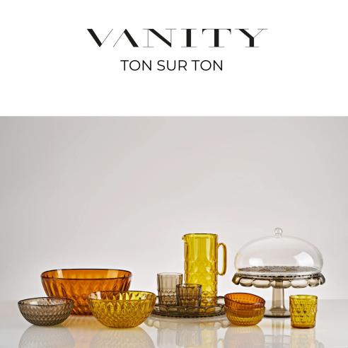 Alzata Torta Vanity Guzzini Bio-based Smoke | Design Italiano