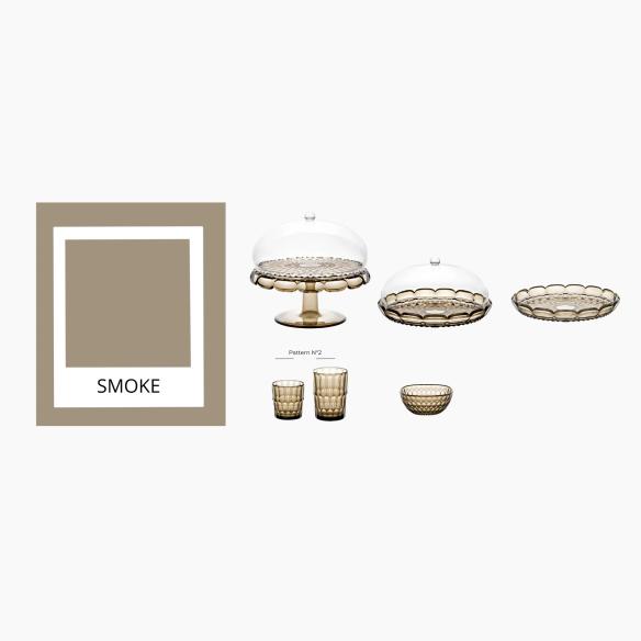 Alzata Torta Vanity Guzzini Bio-based Smoke | Design Italiano
