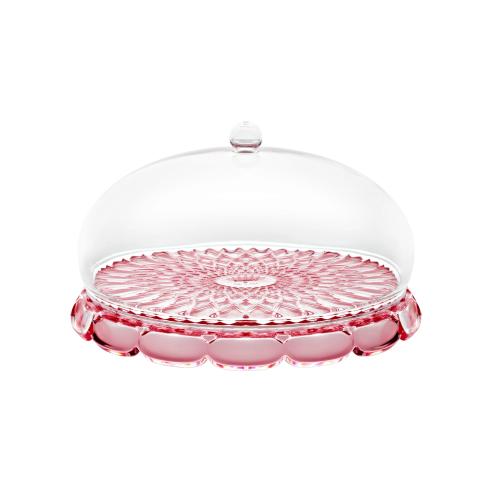 Guzzini Set Tortiera con Campana Vanity Rosa Flamingo Ø30 Bio-based