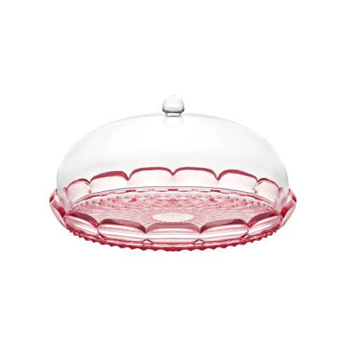 Guzzini Set Tortiera con Campana Vanity Rosa Flamingo Ø30 Bio-based