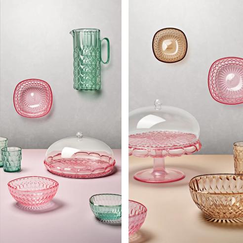 Guzzini Set Tortiera con Campana Vanity Rosa Flamingo Ø30 Bio-based