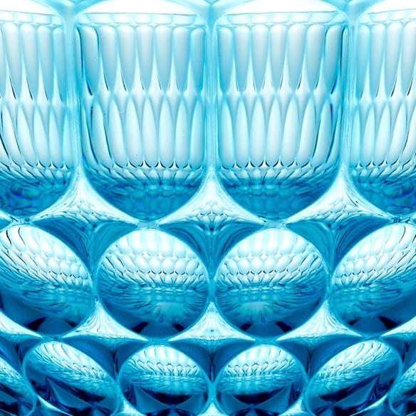 Ciotola Vanity Guzzini diametro 25cm Cristallo Acrilico Bio-based Sea Blue