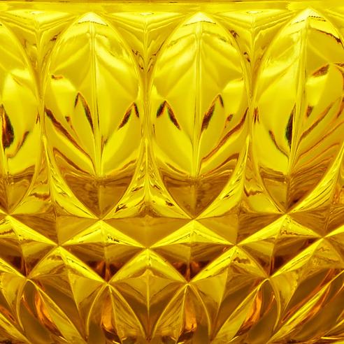 Guzzini Vanity Ciotola Contenitore 21cm in Cristallo Acrilico Bio-based Giallo Zafferano