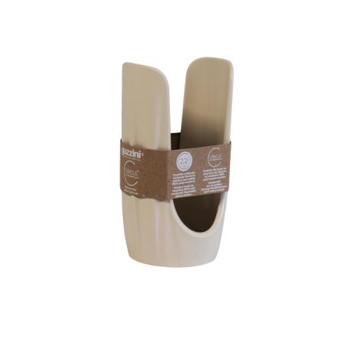Guzzini Portabicchieri Tierra Bianco Latte in Plastica Riciclata