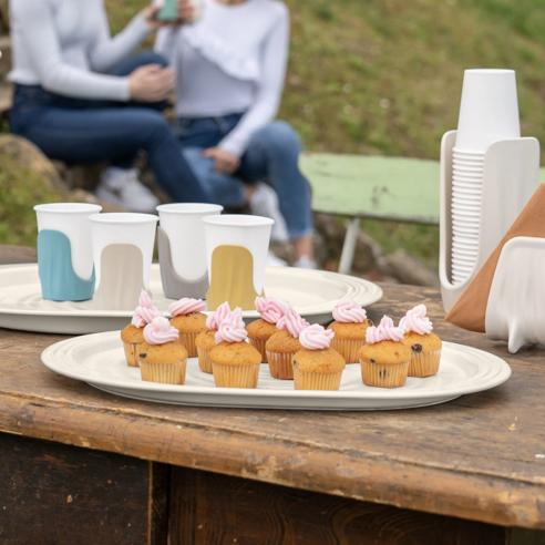 Guzzini Tierra Vassoio M Bianco Latte