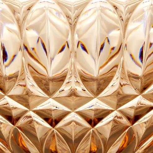 Guzzini Contenitore Vanity 21 cm Rosa Cipria in Cristallo Acrilico Bio-based