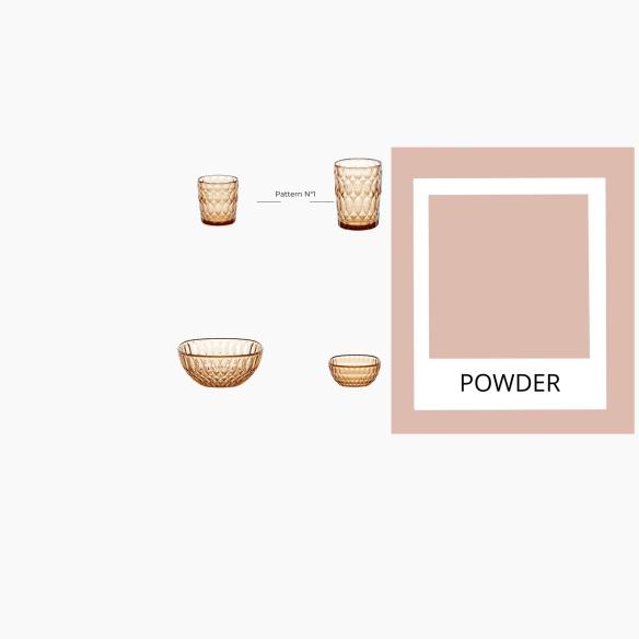 Guzzini Contenitore Vanity 21 cm Rosa Cipria in Cristallo Acrilico Bio-based