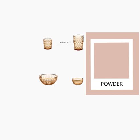 Guzzini Contenitore Vanity 21 cm Rosa Cipria in Cristallo Acrilico Bio-based