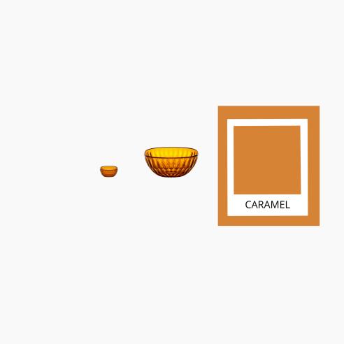 Guzzini Vanity Contenitore Bio-based Ø12cm Caramello - Made in Italy