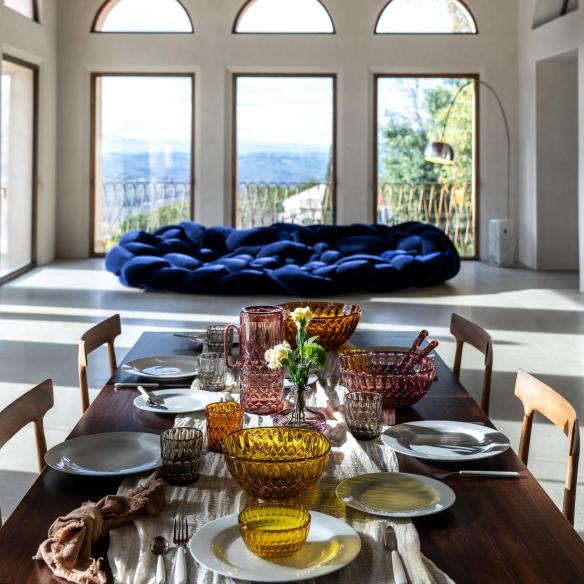 Ciotola Guzzini Vanity Ø25 cm Mauve - Cristallo Acrilico Bio-based