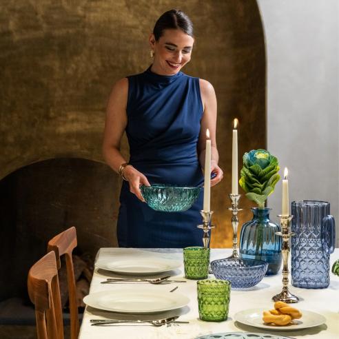 Guzzini Vanity Caraffa con Coperchio Bio-based 1.75L Blu Denim