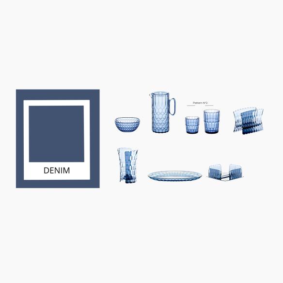 Guzzini Vanity Caraffa con Coperchio Bio-based 1.75L Blu Denim