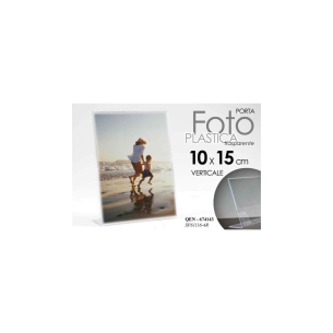 Cornice Portafoto Plexiglass 10x15 Verticale - Design Trasparente
