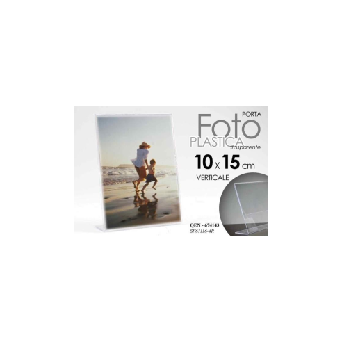 Cornice Portafoto Plexiglass 10x15 Verticale - Design Trasparente