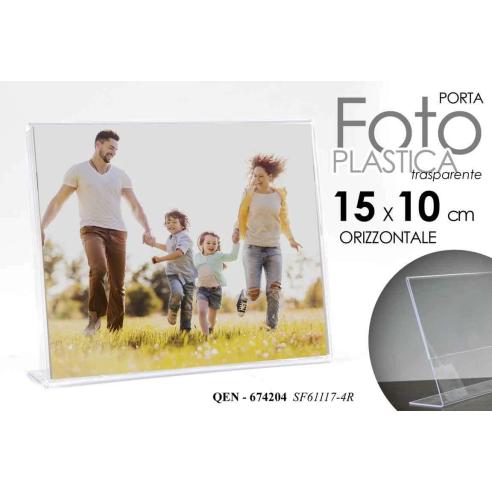 Portafoto Orizzontale 15x10 cm in Plastica Trasparente | Offerta