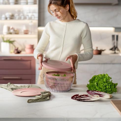 Guzzini Centrifuga per insalata 'Spin&Store' Mauve