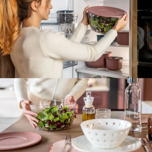 Guzzini Centrifuga per insalata 'Spin&Store' Mauve