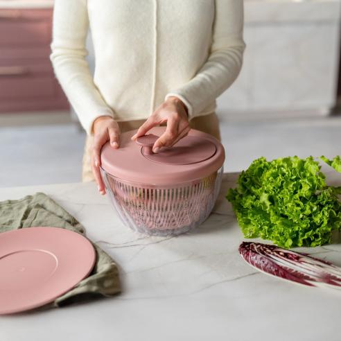 Guzzini Centrifuga per insalata 'Spin&Store' Mauve