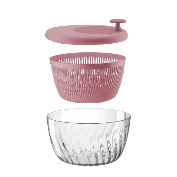 Guzzini Centrifuga per insalata 'Spin&Store' Mauve