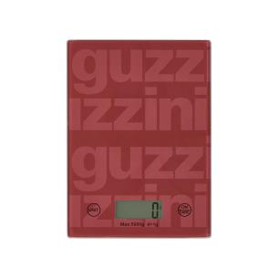 Guzzini Bilancia Cucina Digitale Label Vetro Rosso Malva - 5kg
