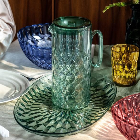 Vassoio Ovale Guzzini Vanity Verde Matcha Bio-based | Design Italiano