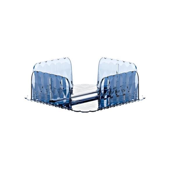 Guzzini Portatovaglioli Orizzontale Vanity Denim Blu Bio-based