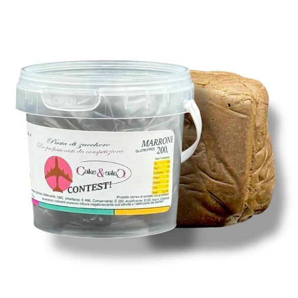 Pasta di Zucchero Modelling Contest Cake&Cake Marrone 200gr