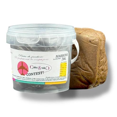 Pasta di Zucchero Modelling Contest Cake&Cake Marrone 200gr