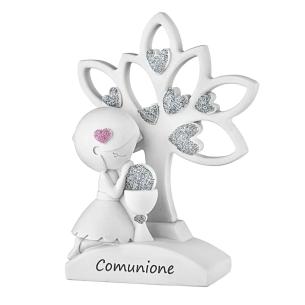 Bomboniera Comunione Bongelli Bimba Albero Glitter Argentati ME2648