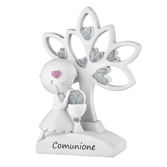Bomboniera Comunione Bongelli Bimba Albero Glitter Argentati ME2648