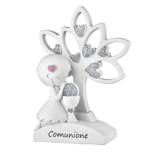 Bomboniera Comunione Bongelli Bimba Albero Glitter Argentati ME2648