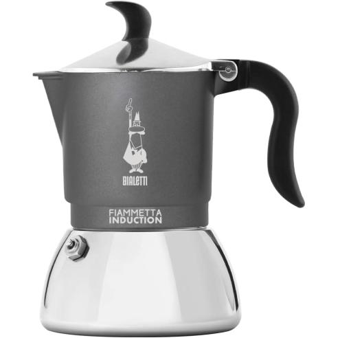 Bialetti Fiammetta Induction 2 Tazze Grigia | Caffettiera Moka