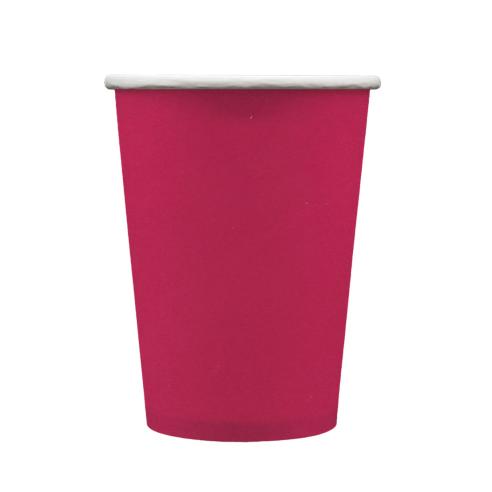 Bicchieri Carta Monouso Magenta 250ml Qui Party 15pz